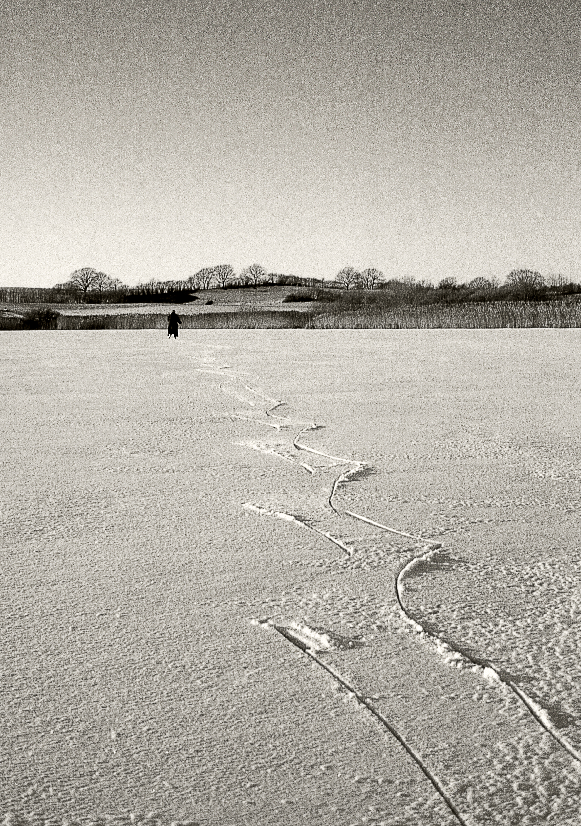 Schlittschuhlaufen auf dem Hochfelder See